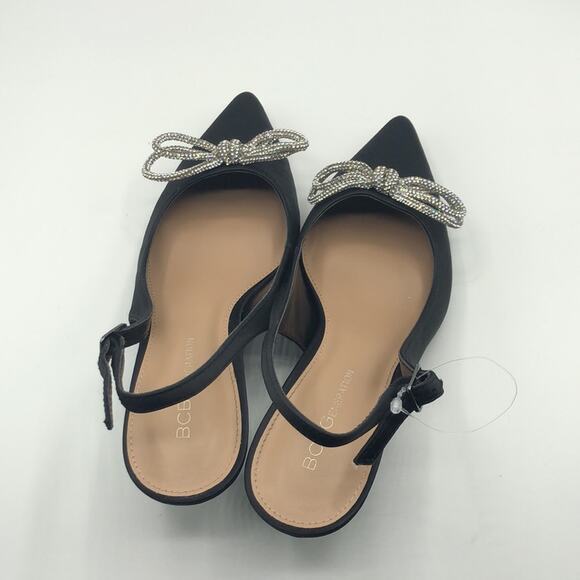 BCBGENERATION  Women's Kitten Heel Pointed Toe Slingback Bow Heels  Sz 7 - Picture 6 of 10